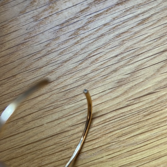 Minimal Gold Bangle Cuff Bracelet - Picture 3 of 3